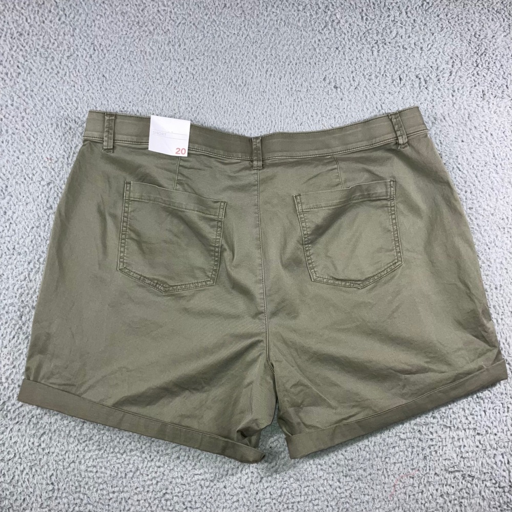 Lane Bryant Shorts Women 20 Chino Casual American Outdoor Preppy Minimalist - Picture 2 of 9